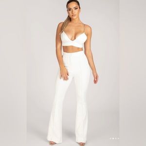 Meshki Zendaya highwaisted flare pants